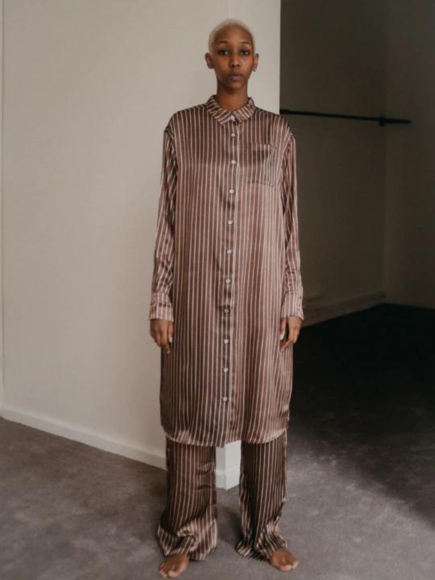 Striped Shirt Dress Size S | By Signe