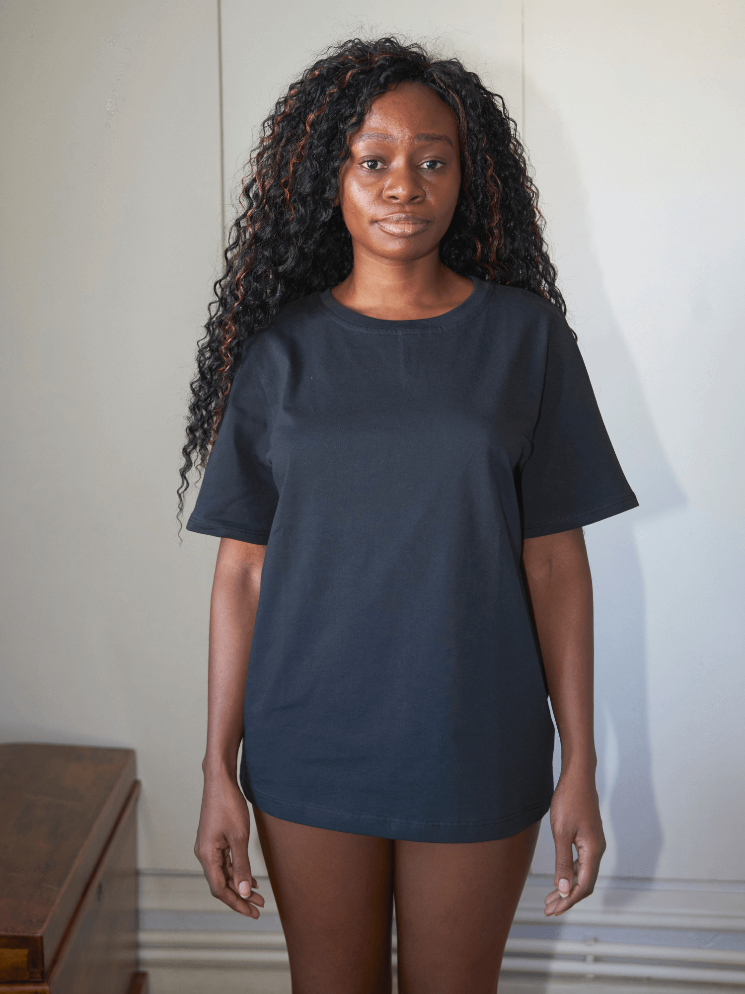 Black Organic Cotton T-shirt  | By Signe