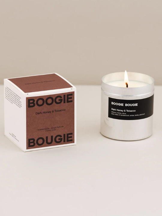 Dark Honey &amp; Tobacco- Scented Candle | Boogie Bougie