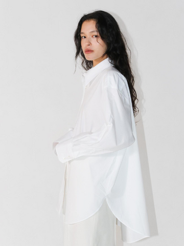 White Egyptian Cotton Shirt | Rhea.