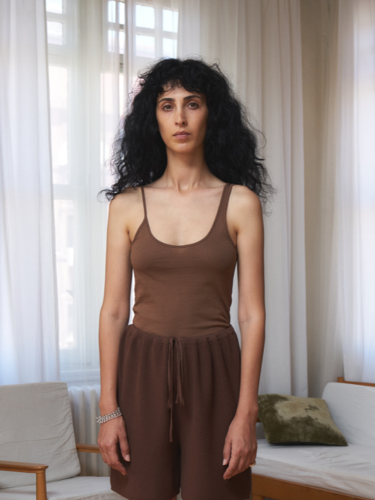 SALE-Oia Top - Brown - L  | By Signe